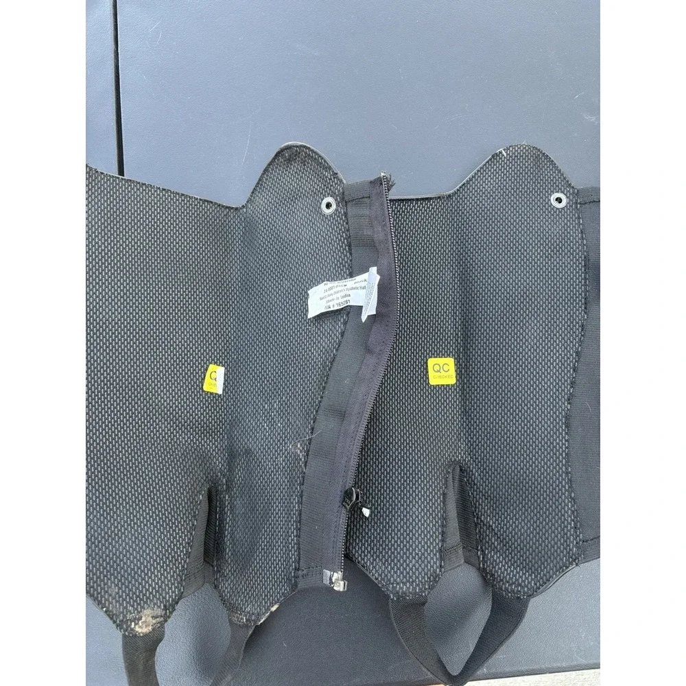 BasEQ Child Medium CM Black Synthetic Half‎ Chaps Lot of 2 Pairs Equestrian